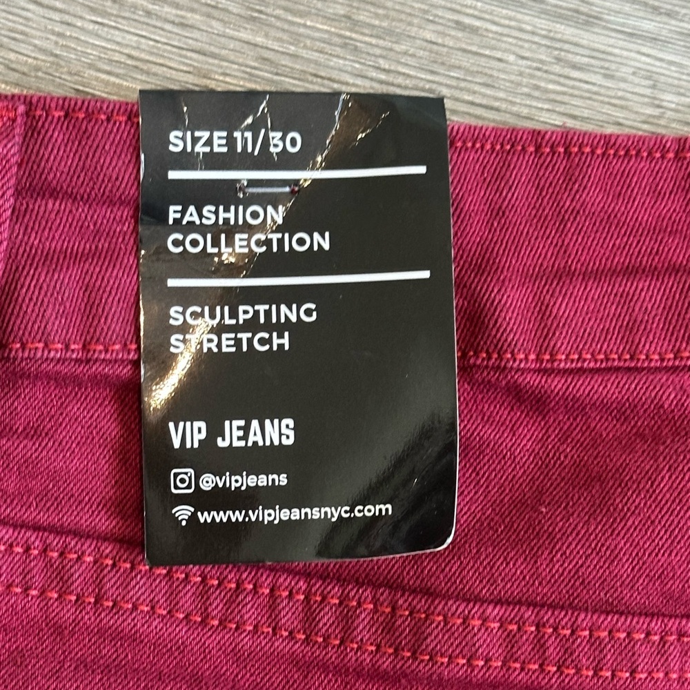 Women's VIP Fashion Collection Deep Burgundy Cargos - Picture 6 of 6